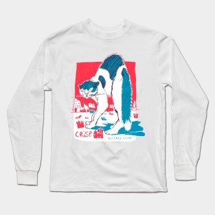 CRISP THE CAT v.2 (withe background) Long Sleeve T-Shirt